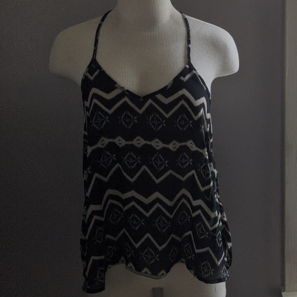 Printed flowy top
